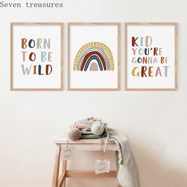 paintings boho rainbow neutral nursery motivational prints playroom poster wall artcanvas painting pictures kids bedroom home decoration
paintings boho rainbow neutral nursery motivational prints playroom poster wall artcanvas painting pictures kids bedroom home decoration