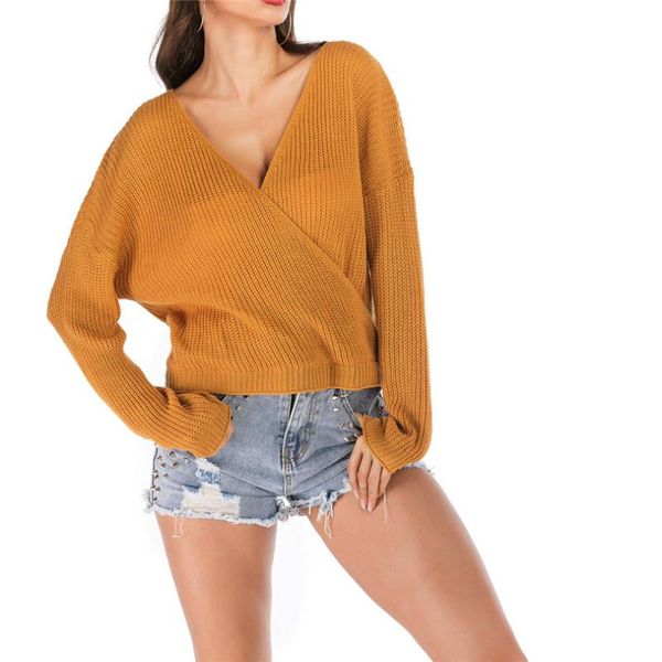 women's sweaters 2021 fashion women solid sweater pullover knitted long sleeve v-neck short blouse wholesale #e22, White;black
women's sweaters 2021 fashion women solid sweater pullover knitted long sleeve v-neck short blouse wholesale #e22, White;black