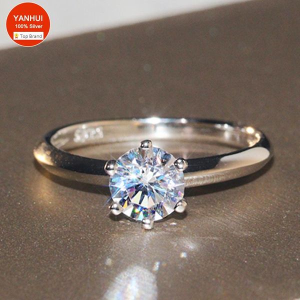 with certificate 100% original 925 sterling silver 18k white gold 1 zirconia diamond wedding rings for women gift cluster, Golden;silver
with certificate 100% original 925 sterling silver 18k white gold 1 zirconia diamond wedding rings for women gift cluster, Golden;silver