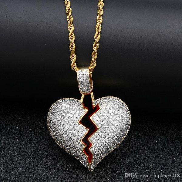 solid broken heart pendant necklace for mens womens fashion personality hip hop necklaces couple jewelry, Silver
solid broken heart pendant necklace for mens womens fashion personality hip hop necklaces couple jewelry, Silver