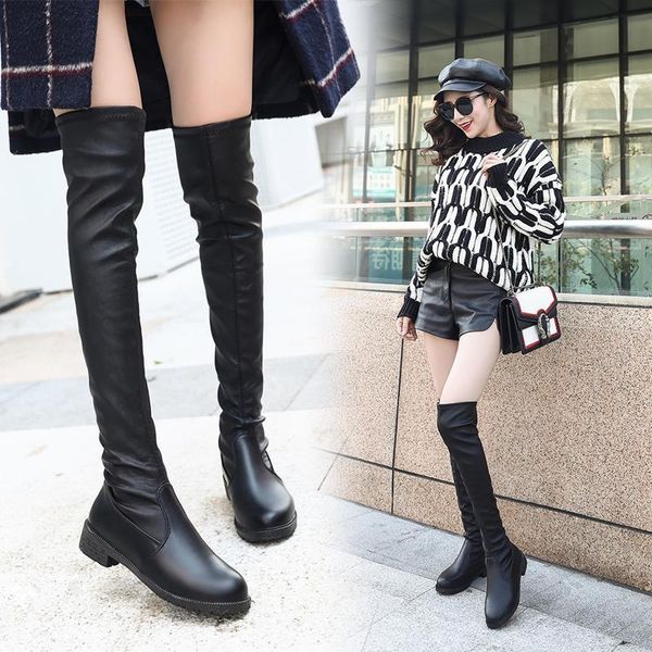 boots flat-bottomed thin over-the-knee 2021 autumn winter chili and velvet all-match female long-tube leather, Black
boots flat-bottomed thin over-the-knee 2021 autumn winter chili and velvet all-match female long-tube leather, Black