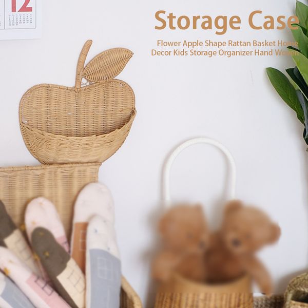 Rattan Storage Basket Hanging Clothing Kids Flower Wicker Basket Hand Woven Cute Apple Shape Storage Organizer Home Decoration
Rattan Storage Basket Hanging Clothing Kids Flower Wicker Basket Hand Woven Cute Apple Shape Storage Organizer Home Decoration