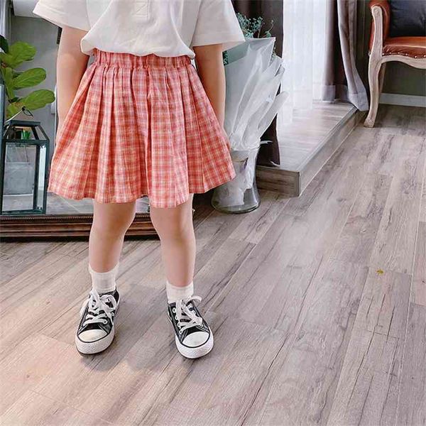 summer cute girls fashion plaid pleated skirts kids cotton 2 colors skirt 210708, Blue
summer cute girls fashion plaid pleated skirts kids cotton 2 colors skirt 210708, Blue