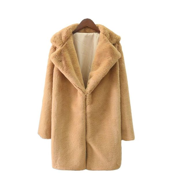 women's fur & faux 2021 imitation coat european and american loose fluffy soft, Black
women's fur & faux 2021 imitation coat european and american loose fluffy soft, Black