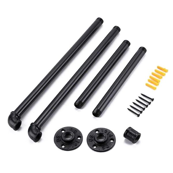 hooks & rails industrial pipe multipurpose iron space saving rustic clothes rack easy install hanging shelf garment 2 base wall mounted blac
hooks & rails industrial pipe multipurpose iron space saving rustic clothes rack easy install hanging shelf garment 2 base wall mounted blac
