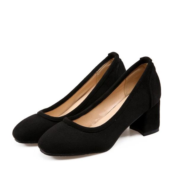 dress shoes plus size flannelette ladies high heels women woman pumps, Black 
dress shoes plus size flannelette ladies high heels women woman pumps, Black