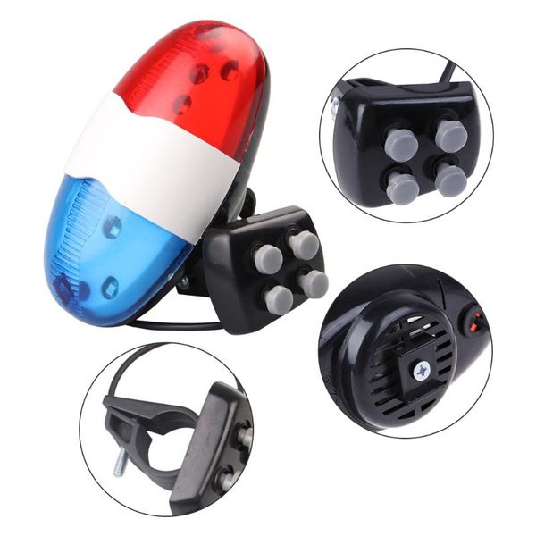 bike horns durable waterproof multifunction cycle lamp +4 loud siren sound trumpet 6 led light electronic bell red/blue
bike horns durable waterproof multifunction cycle lamp +4 loud siren sound trumpet 6 led light electronic bell red/blue