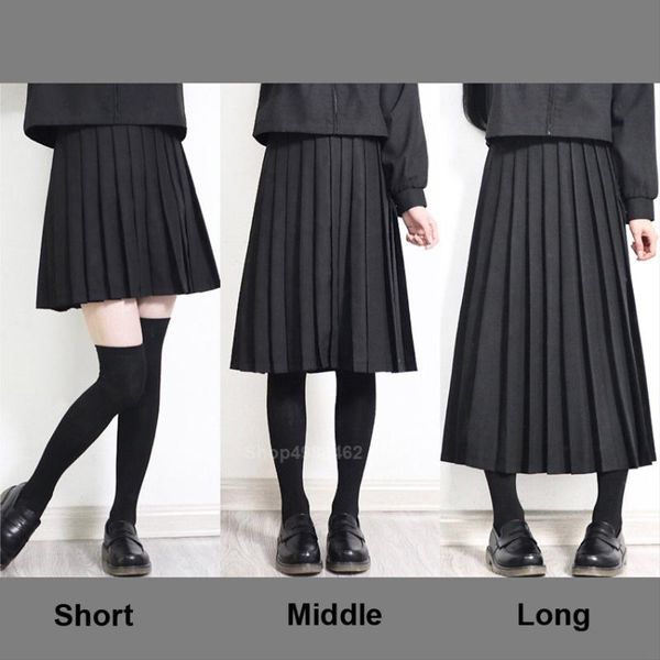 clothing sets elastic waist japanese student girl school uniform colour jk suit plissee skirt short/medium/long high dress, White
clothing sets elastic waist japanese student girl school uniform colour jk suit plissee skirt short/medium/long high dress, White