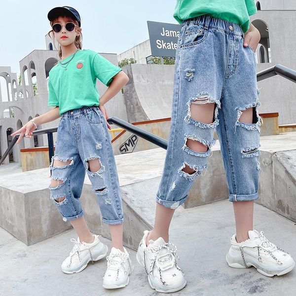 jeans baby girl cotton hole pants fashion summer 2021 light blue trousers teenage school girls clothing ripped for kids
jeans baby girl cotton hole pants fashion summer 2021 light blue trousers teenage school girls clothing ripped for kids