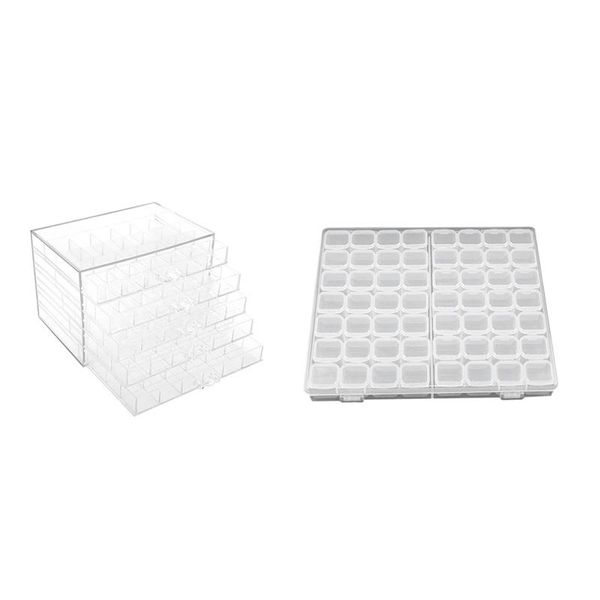 nail art kits 2 pcs decoration accessories clear storage box rhinestones beads crystal manicure tool display container case 120 grids
nail art kits 2 pcs decoration accessories clear storage box rhinestones beads crystal manicure tool display container case 120 grids