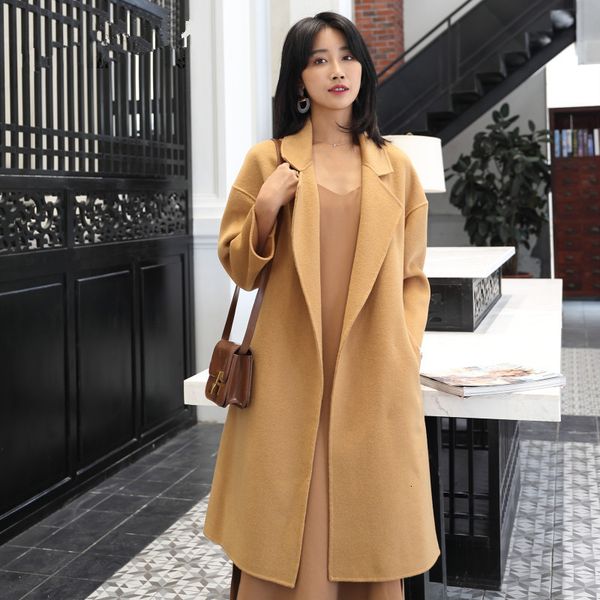 women's wool & blends kmetram 100% coat 2021 autumn winter jacket women double side en female korean long jackets manteau femme my4283, Black
women's wool & blends kmetram 100% coat 2021 autumn winter jacket women double side en female korean long jackets manteau femme my4283, Black