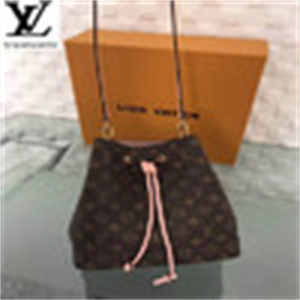 calfskin bag brand bags pink designer neonoe bucket luxury m44022 handbags bags p1ti handles shoulder old totes evening flower cross bod