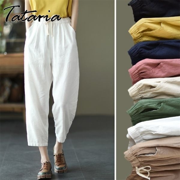 summer cotton linen pants women loose classic white mid waisted for solid calf-length pink pencil trousers 210514, Black;white
summer cotton linen pants women loose classic white mid waisted for solid calf-length pink pencil trousers 210514, Black;white