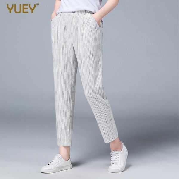 women's pants & capris 2021 summer style casual striped cropped women elastic waist nine points harem radish trousers, Black;white
women's pants & capris 2021 summer style casual striped cropped women elastic waist nine points harem radish trousers, Black;white