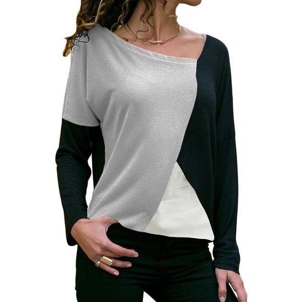 women's t-shirt patchwork shirts for women plus size overiszed loose casual classic spring autumn long sleeve tee cotton blue, White
women's t-shirt patchwork shirts for women plus size overiszed loose casual classic spring autumn long sleeve tee cotton blue, White