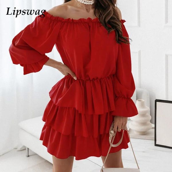 casual dresses autumn long sleeve layered ruffle pleated dress women spring elegant off shoulder party 2021 solid lady mini, Black;gray
casual dresses autumn long sleeve layered ruffle pleated dress women spring elegant off shoulder party 2021 solid lady mini, Black;gray