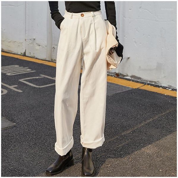 autumn-winter style fashion high waist women trousers pleated loose casual arem pants women's & capris, Black;white
autumn-winter style fashion high waist women trousers pleated loose casual arem pants women's & capris, Black;white