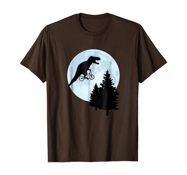 T-rex Ride Bicycle Moon T-shirt Funny T-rex Lovers T-shirt, Mainly pictures