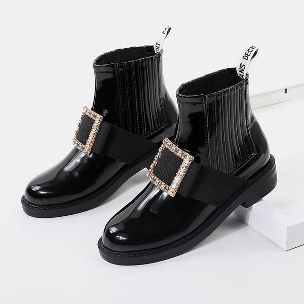 boots shoes women 2021 crystal round toe luxury designer flat heel leather rhinestone ladies low fashion rubber rock, Black
boots shoes women 2021 crystal round toe luxury designer flat heel leather rhinestone ladies low fashion rubber rock, Black