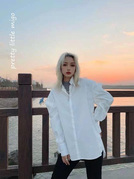 women's blouses & shirts pretty little migo 2021 white button up shirt blouse long sleeve turn down collar autumn cotton casual
women's blouses & shirts pretty little migo 2021 white button up shirt blouse long sleeve turn down collar autumn cotton casual
