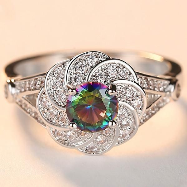 Glamour Lady Ring Fashion Rainbow Round Zircon Creative Closed Metal Colorful Decoration Set Party Wedding Jewelry Rings, Slivery;golden
Glamour Lady Ring Fashion Rainbow Round Zircon Creative Closed Metal Colorful Decoration Set Party Wedding Jewelry Rings, Slivery;golden