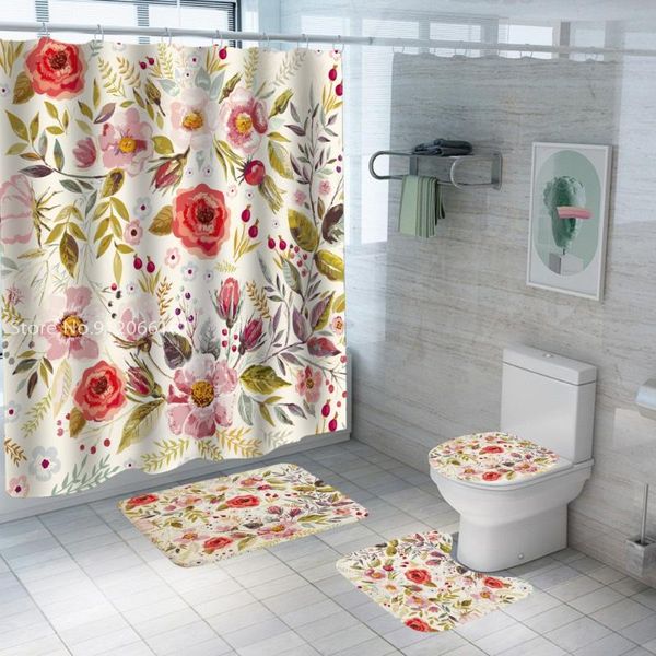 shower curtains fresh flowers printed curtain polyester fabric 4 piece bathroom set plum blossom carpet cover toilet bath mat pad
shower curtains fresh flowers printed curtain polyester fabric 4 piece bathroom set plum blossom carpet cover toilet bath mat pad