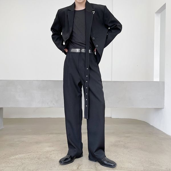 men's pants wide-leg fashion stretch waist casual men trousers korean loose straight-leg suit mens dress m-xl 4rr0, Black
men's pants wide-leg fashion stretch waist casual men trousers korean loose straight-leg suit mens dress m-xl 4rr0, Black