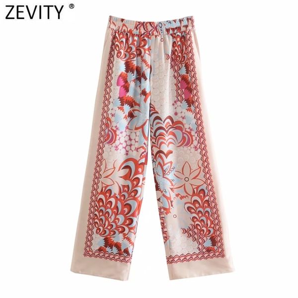 women vintage totem floral print elastic waist casual wide leg pants retro female chic pocket summer long trousers p1094 210420, White
women vintage totem floral print elastic waist casual wide leg pants retro female chic pocket summer long trousers p1094 210420, White