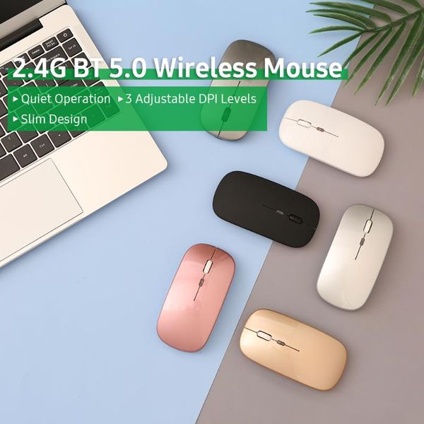 mice 2.4g bt 5.0 wireless slim rechargeable mouse less noise 3 adjustable dpi 7-color breathing light for lapcomputer, grey
mice 2.4g bt 5.0 wireless slim rechargeable mouse less noise 3 adjustable dpi 7-color breathing light for lapcomputer, grey