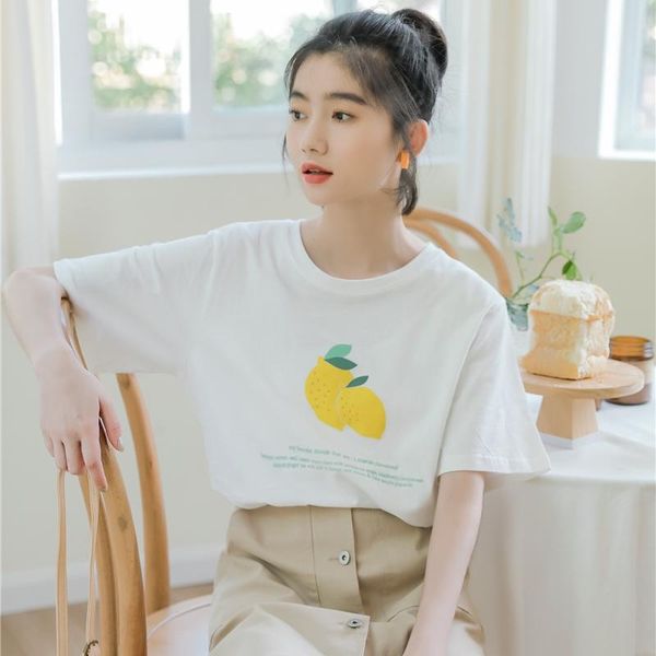women's t-shirt harajuku korean style women clothes 2021 summer fashion sweet vintage letter print fruit lemon white t shirt
women's t-shirt harajuku korean style women clothes 2021 summer fashion sweet vintage letter print fruit lemon white t shirt