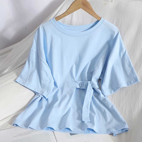 vanovich fashion summer casual hort sleeve ladies t-shirt solid color korean style women clothing 210615, White
vanovich fashion summer casual hort sleeve ladies t-shirt solid color korean style women clothing 210615, White