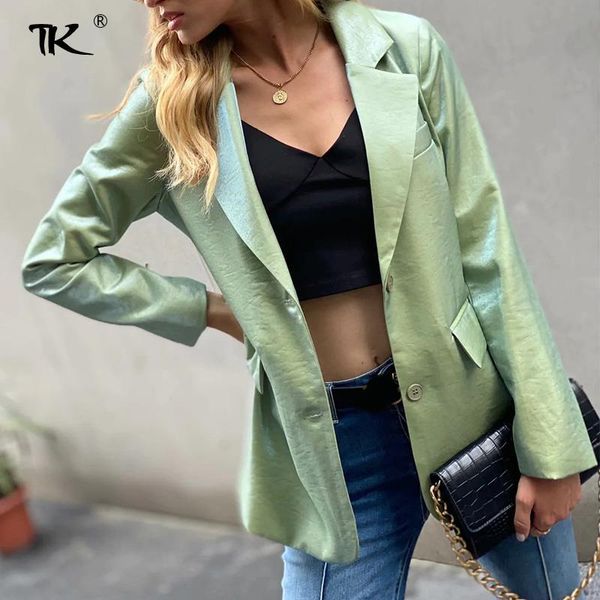 women's suits & blazers solid green notched long sleeve blazer slim single breasted elegant casual office lady's fashion 2021, White;black
women's suits & blazers solid green notched long sleeve blazer slim single breasted elegant casual office lady's fashion 2021, White;black