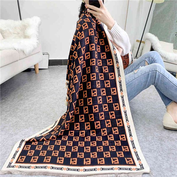 tippet muffler scarf 2021 autumn and winter scarf female imitation cashmere tourist shawl letter lengthened warm bib, Blue;gray
tippet muffler scarf 2021 autumn and winter scarf female imitation cashmere tourist shawl letter lengthened warm bib, Blue;gray