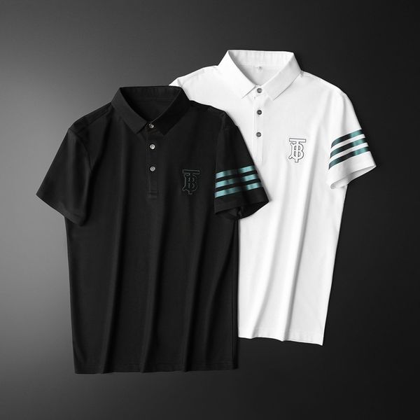 fashion t shirts 2021 summer men's lapel short sleeve high end double sided bead ground seamless half polo shirt, White;black
fashion t shirts 2021 summer men's lapel short sleeve high end double sided bead ground seamless half polo shirt, White;black