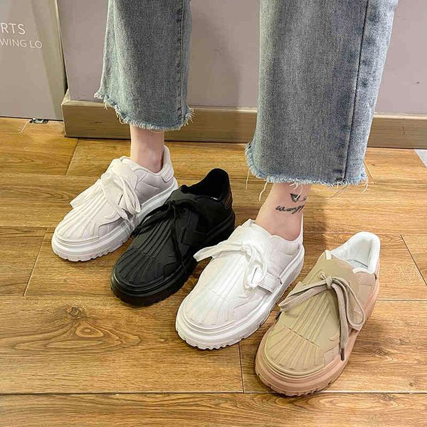 dress shoes women's shoes thick-soled leather larger seashell-toe small white fashion wild female casual pbdr, Black
dress shoes women's shoes thick-soled leather larger seashell-toe small white fashion wild female casual pbdr, Black