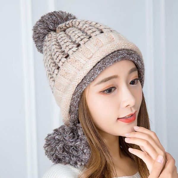 winter thicken thermal hat female autumn and fashion windproof women toe cap warm knit for outdoor cycling caps & masks, Black
winter thicken thermal hat female autumn and fashion windproof women toe cap warm knit for outdoor cycling caps & masks, Black