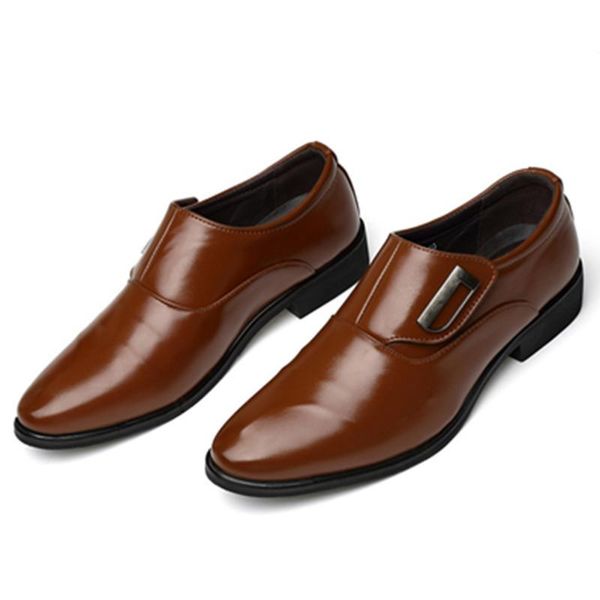 dress shoes dailou soft men hook loop business flats pu formal flat heel slip on wedding all match metal buckle, Black
dress shoes dailou soft men hook loop business flats pu formal flat heel slip on wedding all match metal buckle, Black