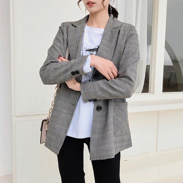 ailegogo 2021 spring autumn women's blazers plaid pockets single breasted formal jackets notched outerwear jk1243 suits &, White;black
ailegogo 2021 spring autumn women's blazers plaid pockets single breasted formal jackets notched outerwear jk1243 suits &, White;black