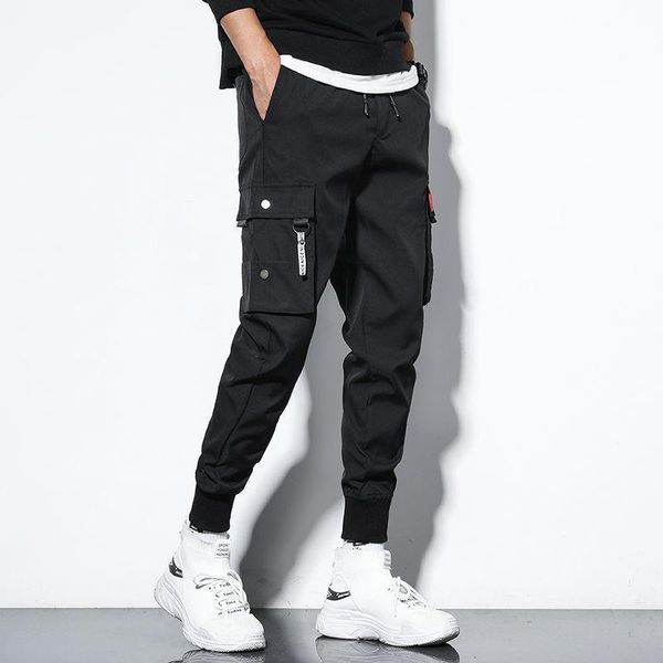 men hip hop streetwear overalls cargo pants fashion joggers trend formal casual man punk, Black
men hip hop streetwear overalls cargo pants fashion joggers trend formal casual man punk, Black