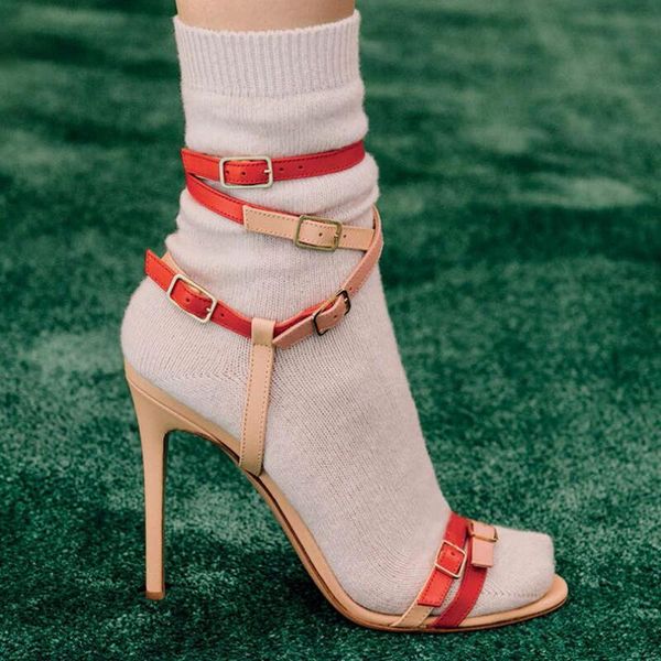 dress shoes summer miced color test women sandals buckle strap design thin high heel and open toe fashion, Black
dress shoes summer miced color test women sandals buckle strap design thin high heel and open toe fashion, Black