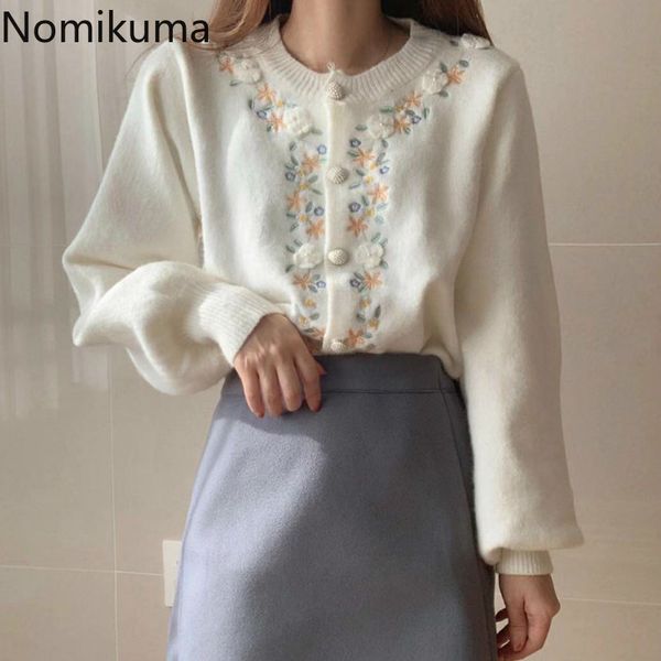 nomikuma sueter mujer flower embroidery korean sweet cardigan women single breasted long sleeve elegant sweater female 3c532 210514, White;black
nomikuma sueter mujer flower embroidery korean sweet cardigan women single breasted long sleeve elegant sweater female 3c532 210514, White;black