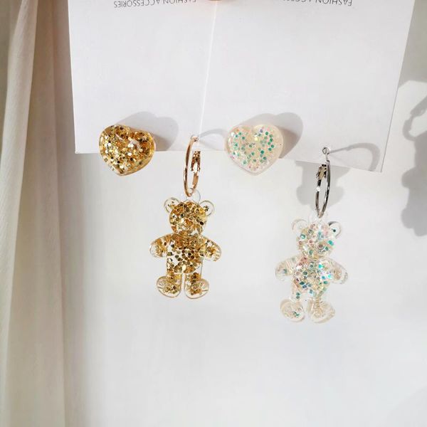 dangle & chandelier fashion korean cute asymmetric bear drop earrings kawaii stereoscopic love heart stud for girls women jewelry 2021, Silver
dangle & chandelier fashion korean cute asymmetric bear drop earrings kawaii stereoscopic love heart stud for girls women jewelry 2021, Silver
