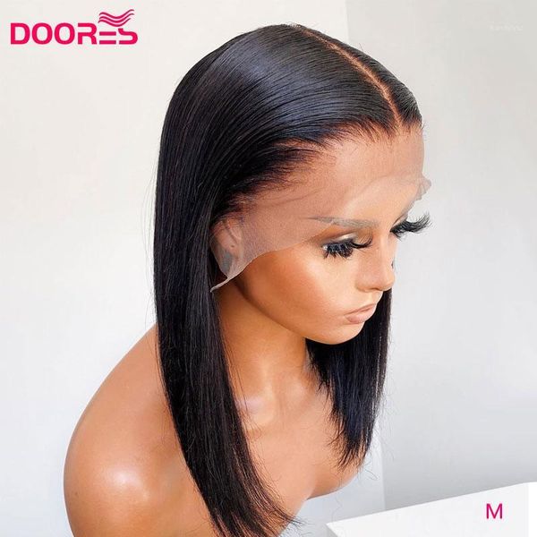 short bob lace front wigs 13x4 straight human hair 150% 180% brazilian remy for women pre plucked m1, Black;brown
short bob lace front wigs 13x4 straight human hair 150% 180% brazilian remy for women pre plucked m1, Black;brown