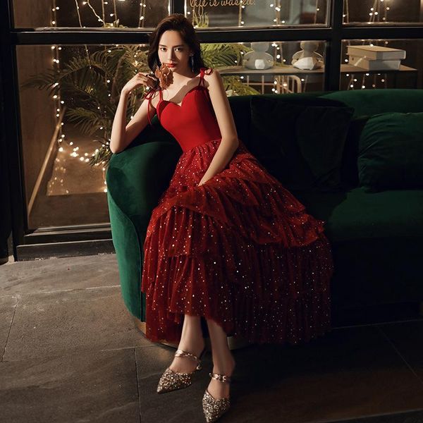 ethnic clothing vintage burgundy bride wedding gown strap banquet sequins evening party dress solid women vestidos de fasta tunic, Red
ethnic clothing vintage burgundy bride wedding gown strap banquet sequins evening party dress solid women vestidos de fasta tunic, Red