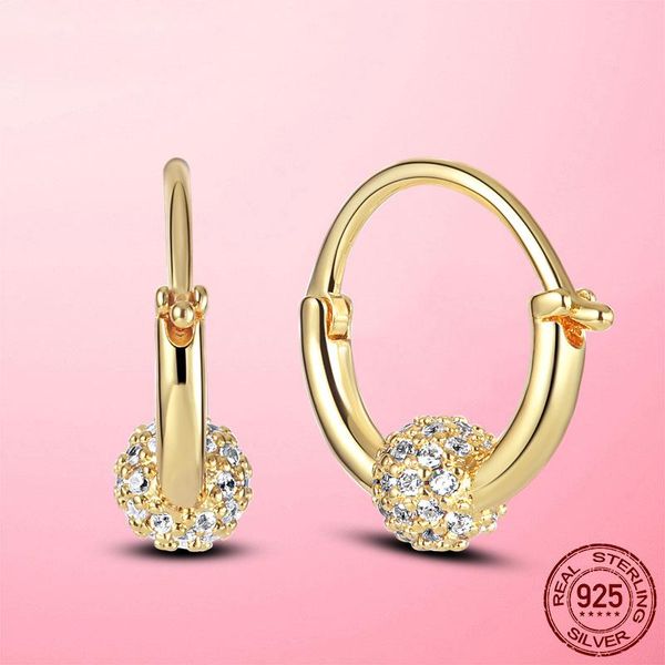 hoop & huggie original pave bead earrings for women 925 sterling silver cz zircon gold color fashion s925 jewelry joyas, Golden;silver
hoop & huggie original pave bead earrings for women 925 sterling silver cz zircon gold color fashion s925 jewelry joyas, Golden;silver