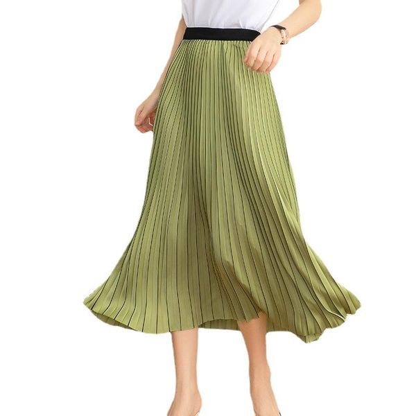 skirts 2021 spring summer arrival nice quality casual woman high waist solid color long pleated skirt for ladies, Black
skirts 2021 spring summer arrival nice quality casual woman high waist solid color long pleated skirt for ladies, Black