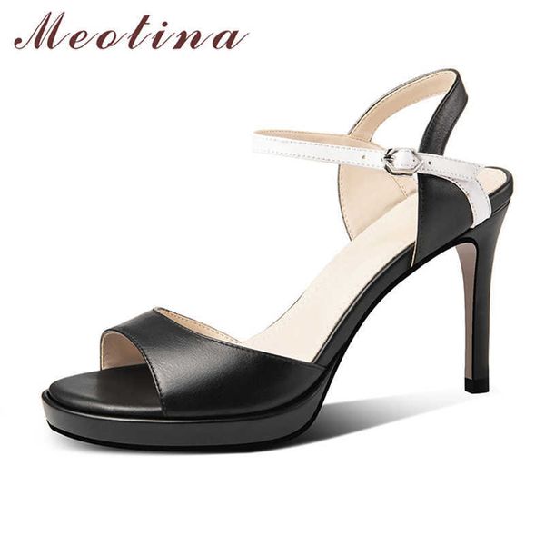 meotina women shoes platform natural genuine leather sandals mixed colors round toe lady shoes thin high heels sandals summer 210608, Black
meotina women shoes platform natural genuine leather sandals mixed colors round toe lady shoes thin high heels sandals summer 210608, Black