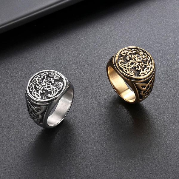 cluster rings valily viking tree of life yggdrasil celtics knotwork ring men's stainless steel norse amulet jewellery, Golden;silver
cluster rings valily viking tree of life yggdrasil celtics knotwork ring men's stainless steel norse amulet jewellery, Golden;silver