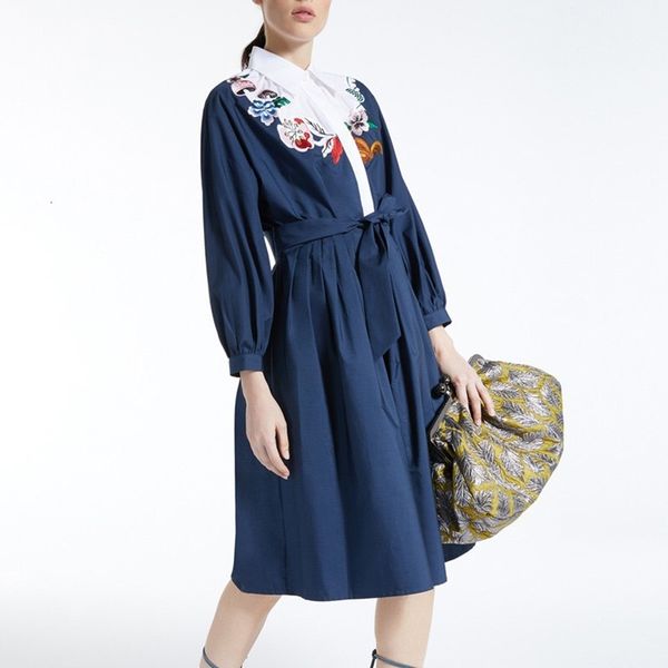 dress autumn style squirrel embroidered shirt neck lace ladies 9739, Black;gray
dress autumn style squirrel embroidered shirt neck lace ladies 9739, Black;gray