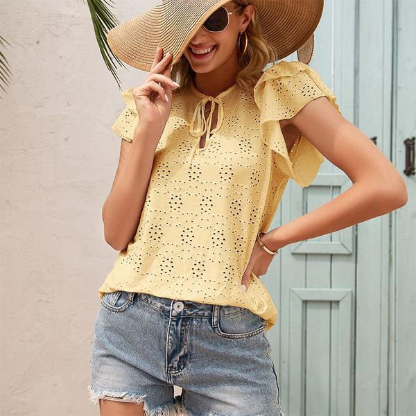 women's t-shirt 2021 summer fashion style y2k print ladies lotus leaf sleeve v-neck bandage fitted woman shirt basic harajuku, White
women's t-shirt 2021 summer fashion style y2k print ladies lotus leaf sleeve v-neck bandage fitted woman shirt basic harajuku, White